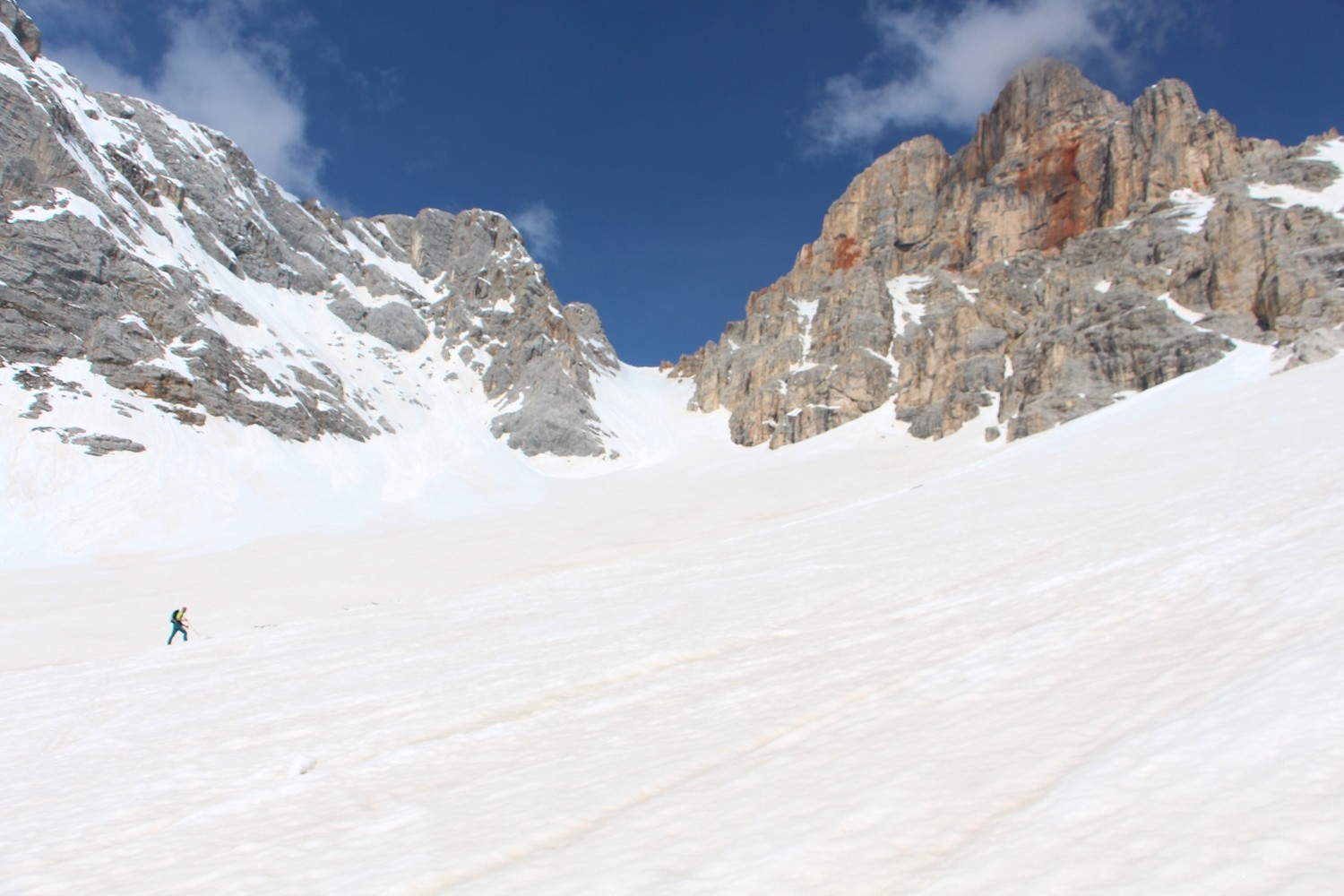 la forcella e la Corda Rossa