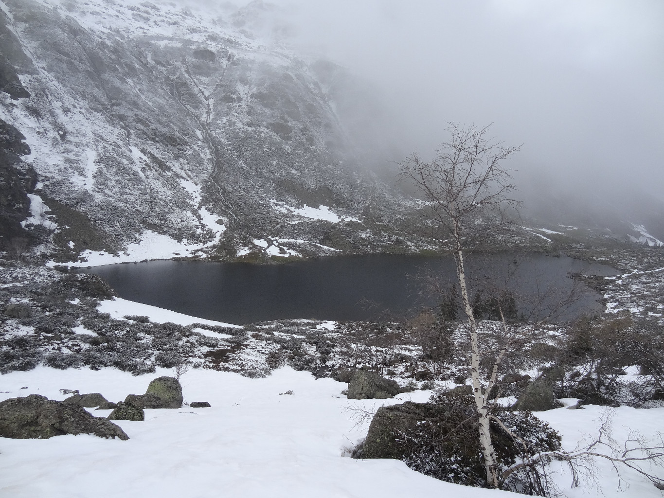 Lac du comte on déchausse