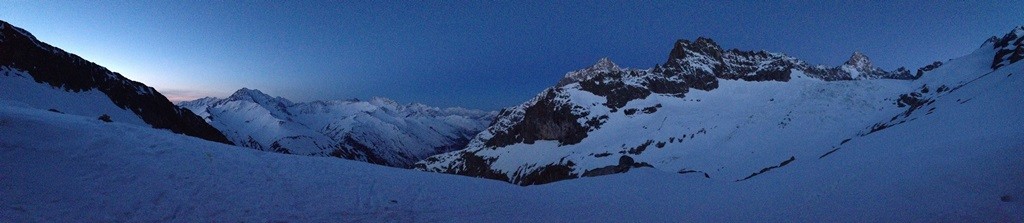 Vue Bivouac - petit matin