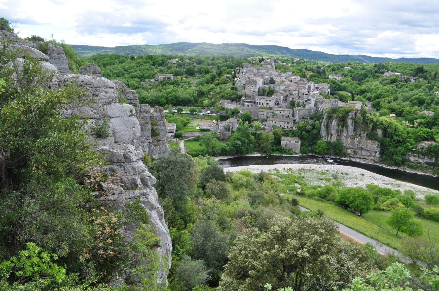 Vue sur Balazuc