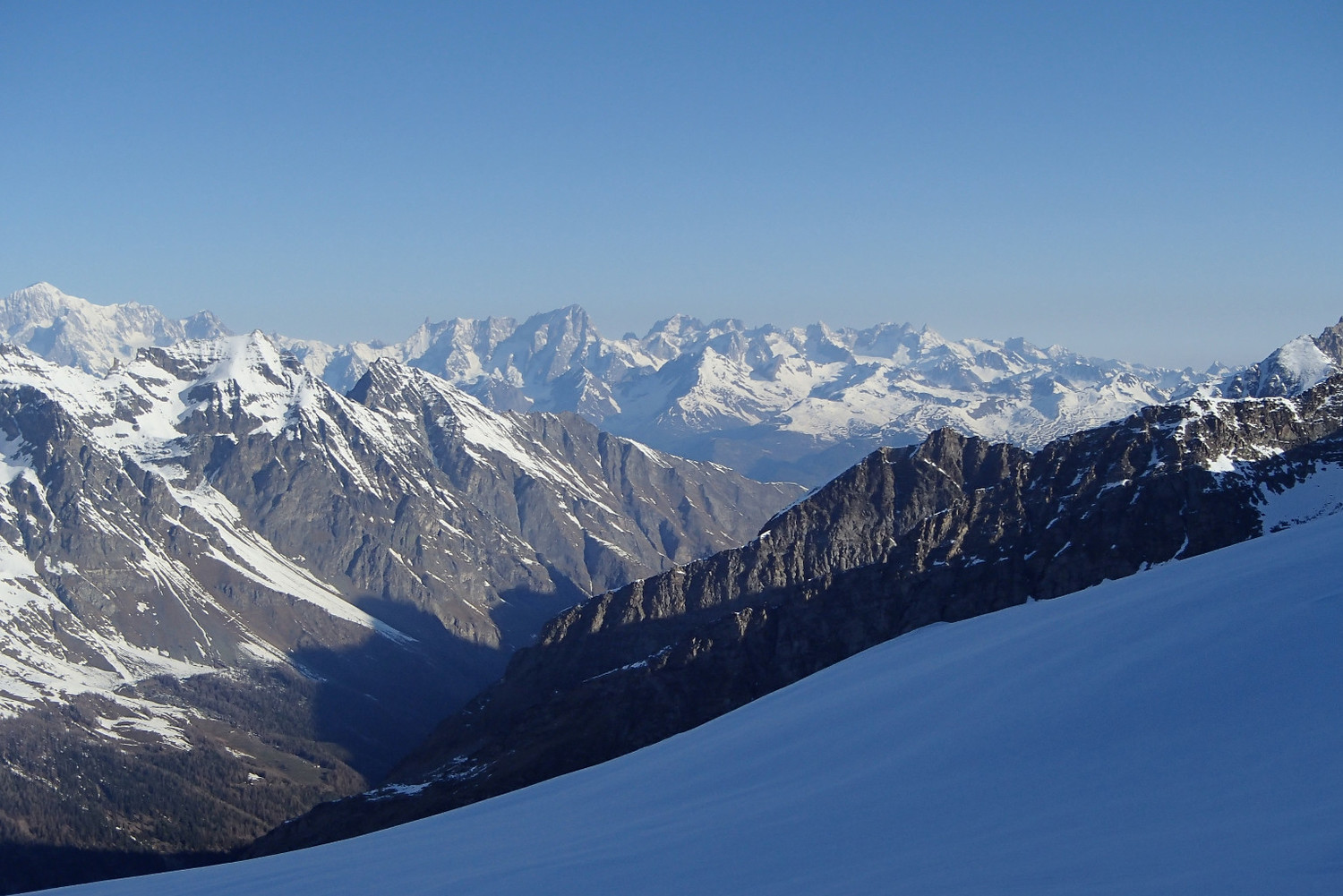 Dal Monte Bianco alle grand Jorasses