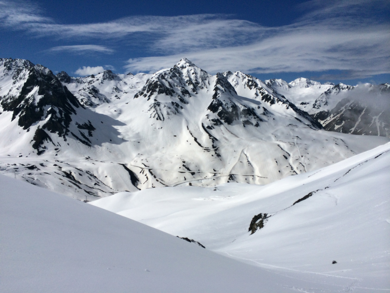 Vue du vallon d'oncet vers caoubere