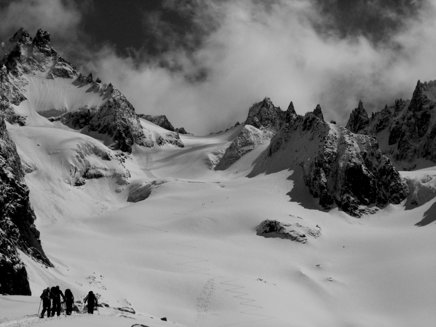 En route pour le col du Tour Noir