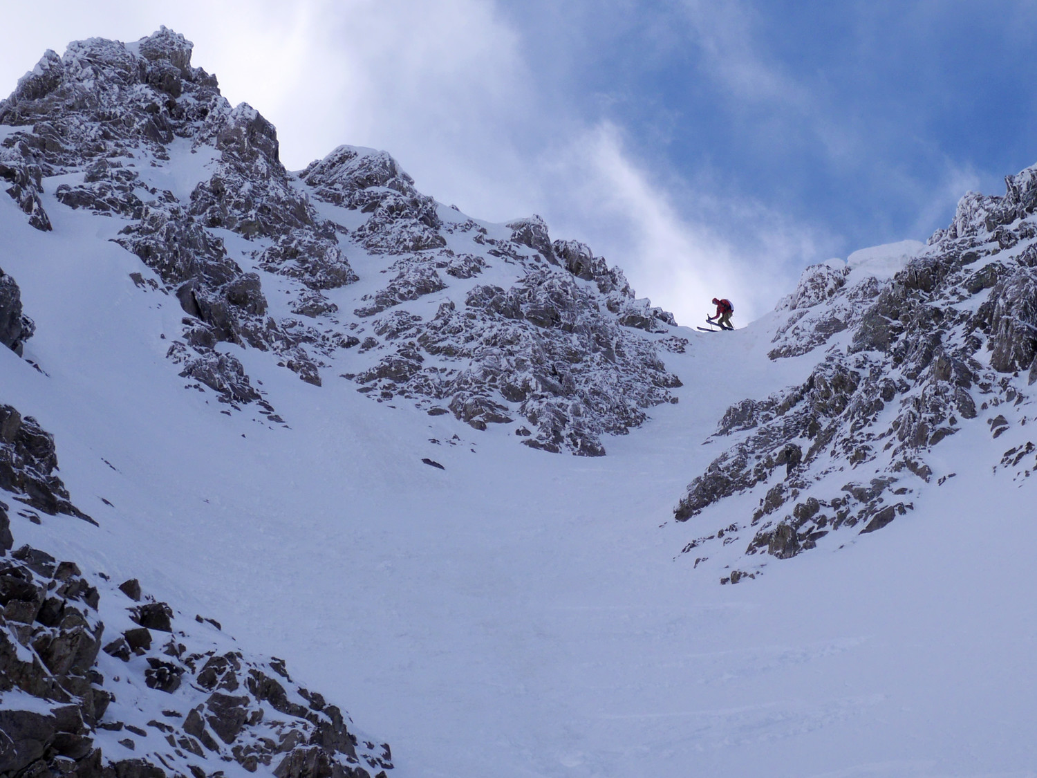 Yann au départ du couloir N, ça penche