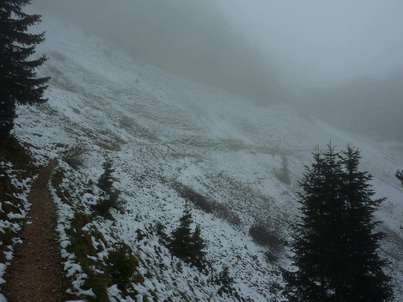 en direction de la cabane de bellefont
