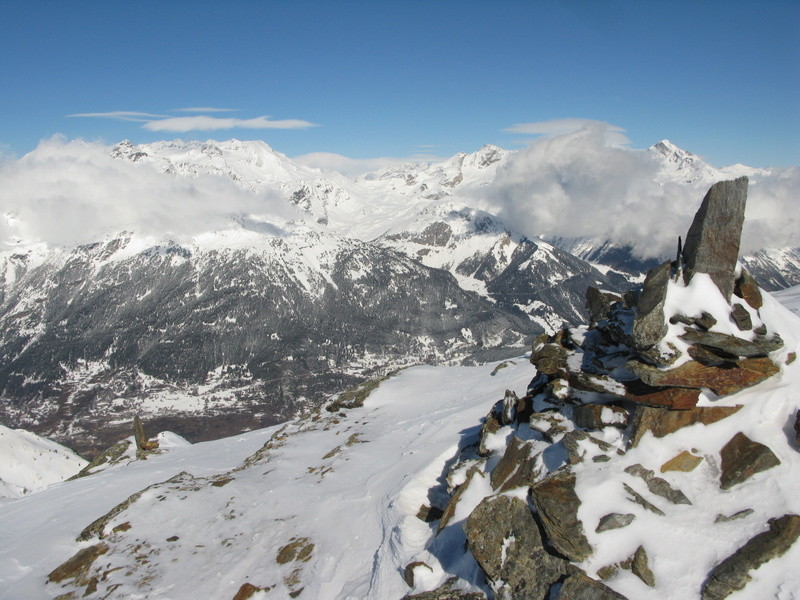 du sommet vers Valfrejus