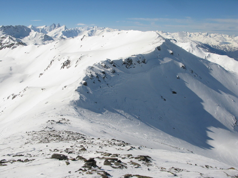 du sommet arete N