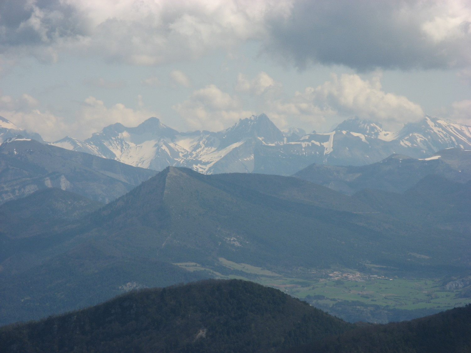 le Dévoluy vue de la crête