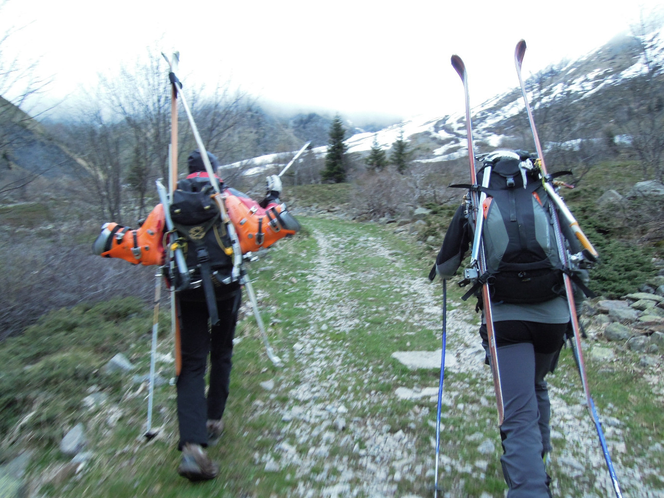 Portage + brouillard = bof...
