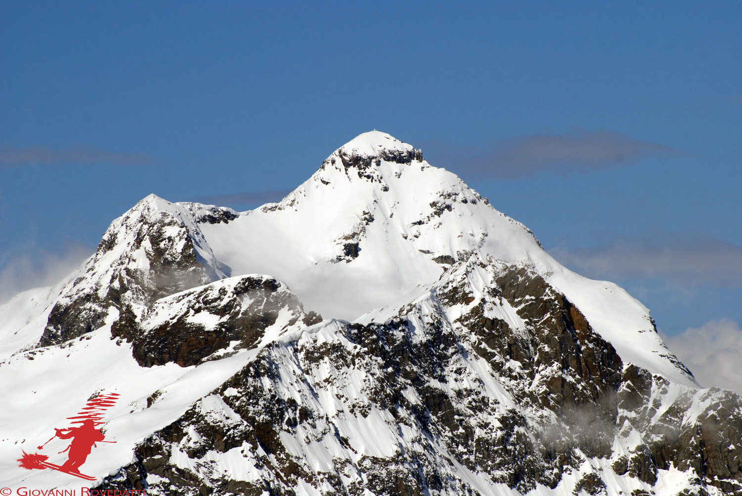 Il Pizzo Scalino 3323m dal Piz Trevisina 2823m