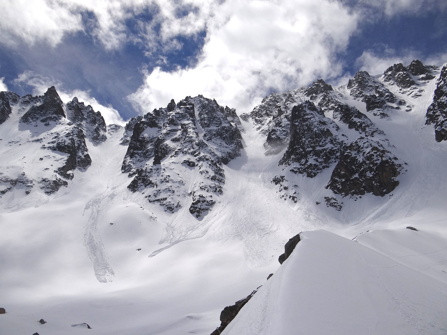 Couloirs : pointe et aiguille d'Orny