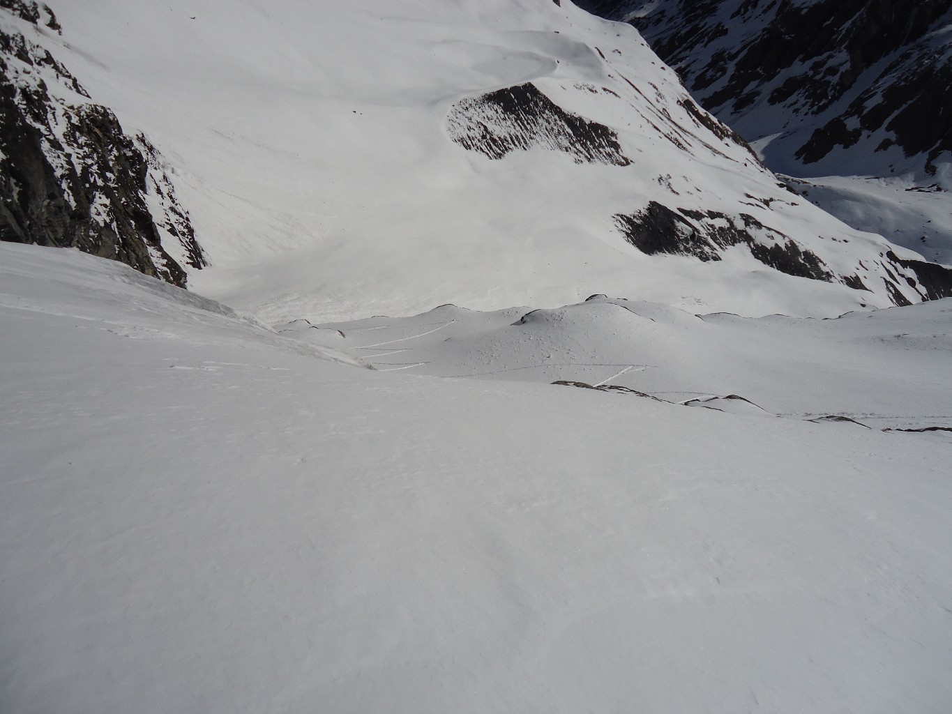 Plattes des Chamois: sopra la lingua glaciale