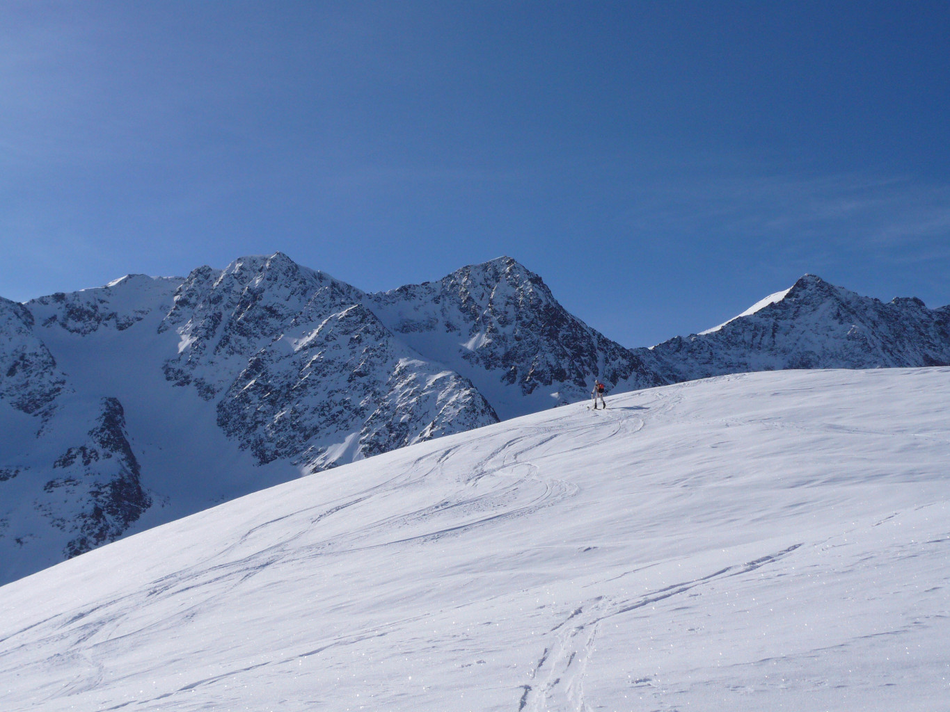 Sommet des Aiguillettes et objectif en vu encore loin