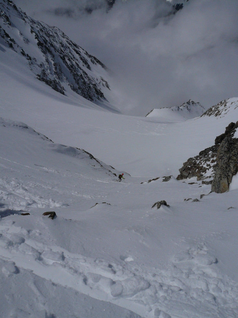 Couloir W de la Cochette, mieux ensuite