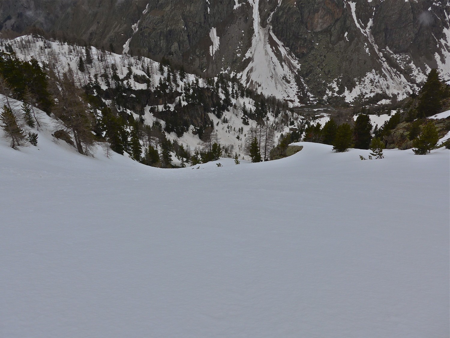 La descente prévue.