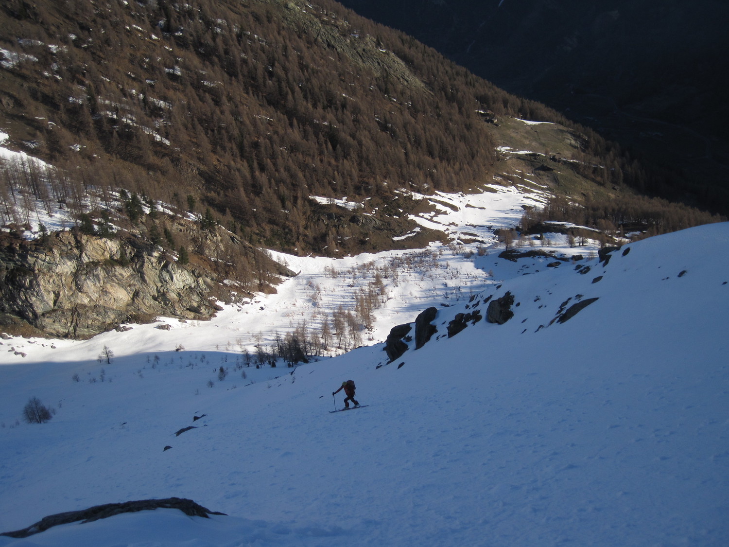 Salita nella prima parte del canale