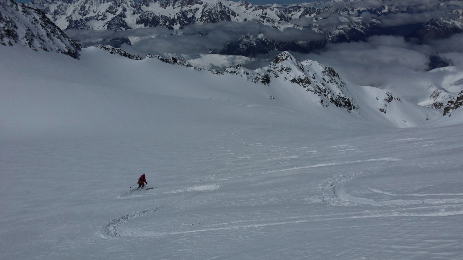 Descente du glacier