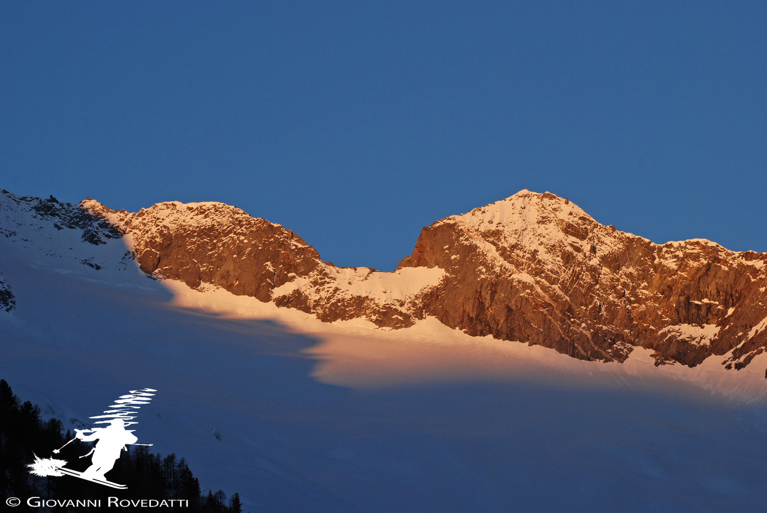 Il Passo di Mello 2992m dal Pian del Lupo