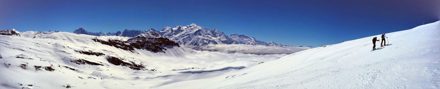 When you see the Mont Blanc, turn right
