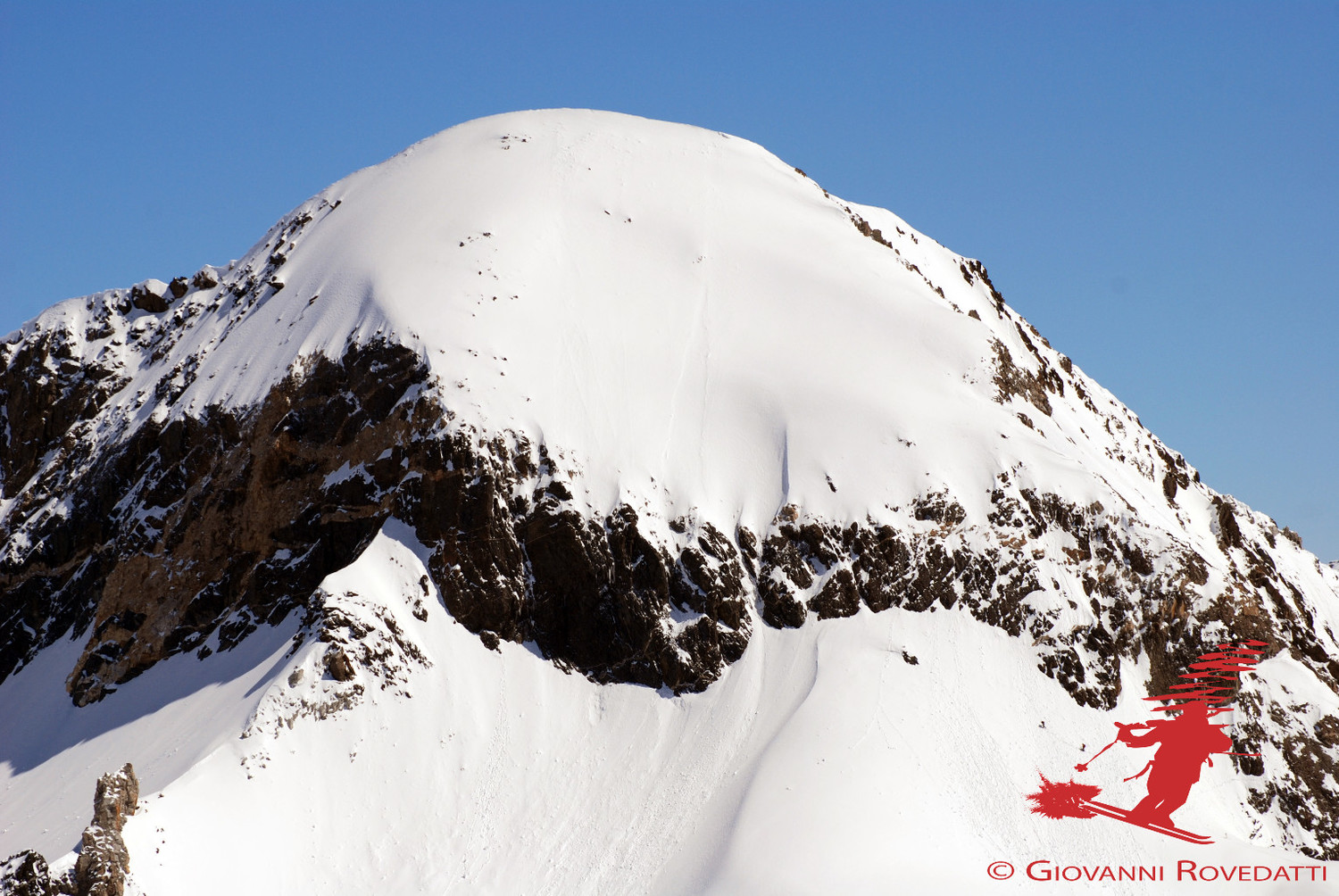 Il cupolone finale al Monte del Forno 3214m dal Monte Rosso 3088m