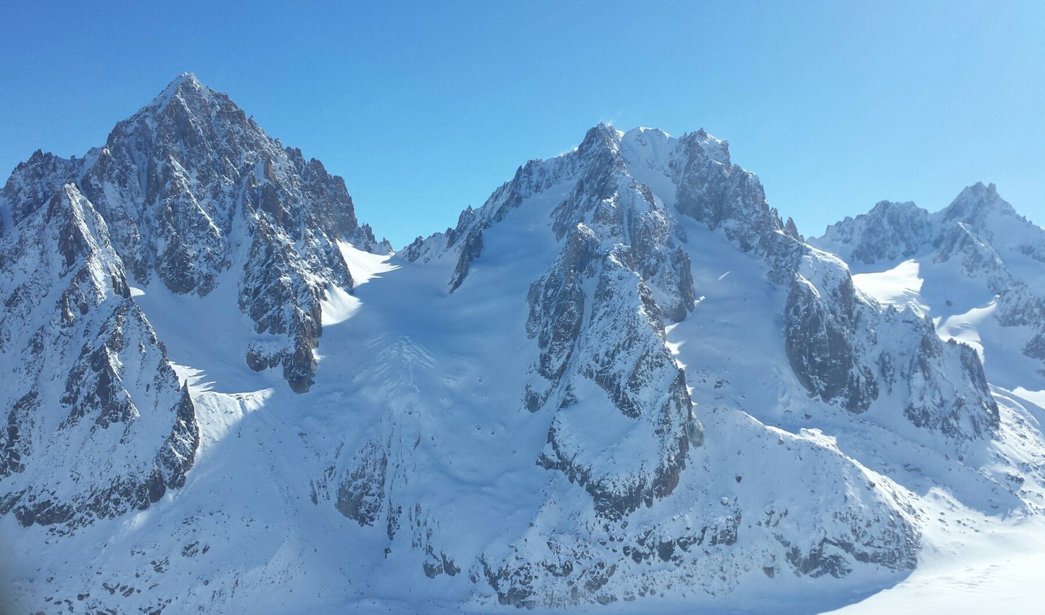 aiguille du chardonnet et aiguille d argentiere