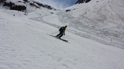Edoardo nella parte centrale del Vallone