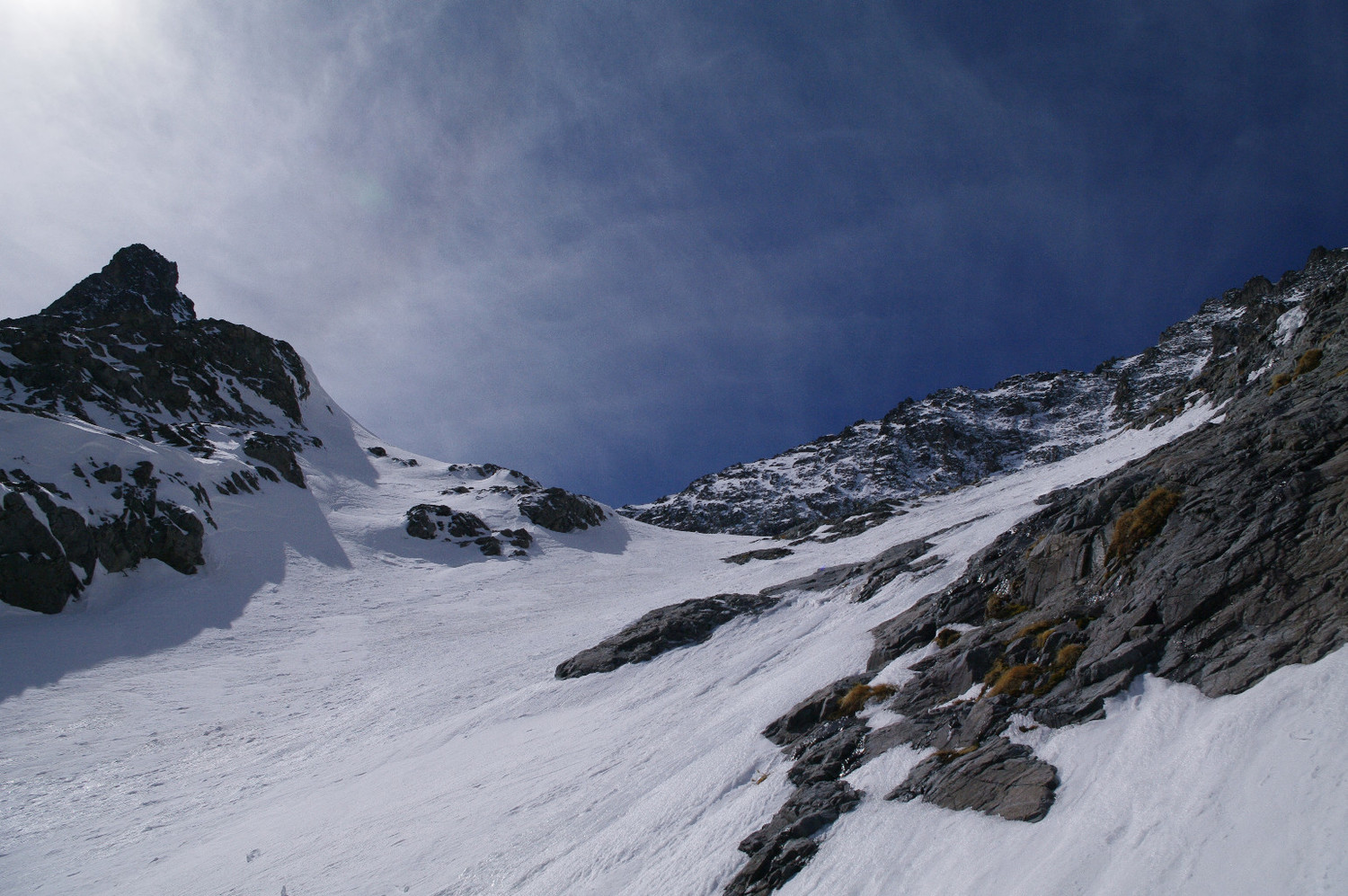 Couloir supérieur en rive gauche