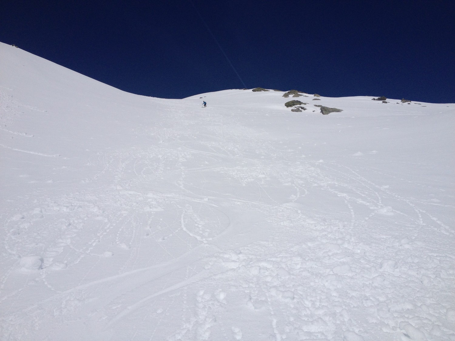 Bonne neige de printemps, Dominique se fait plaisir.
