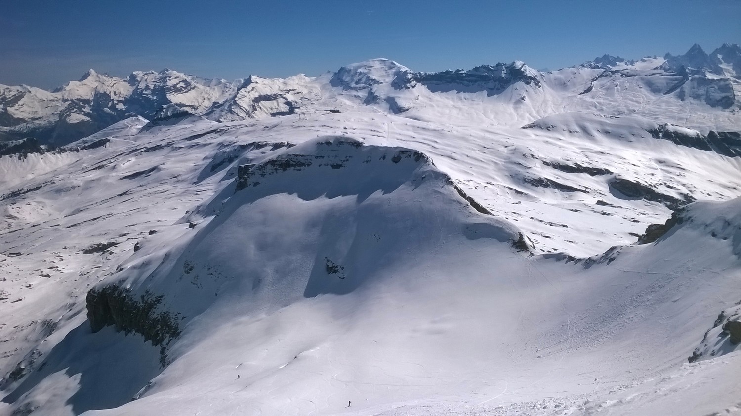 Tête du Coloney Combe sommitale vue sur la Tête des Lindars