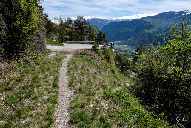 La descente vers Hohtenn.
