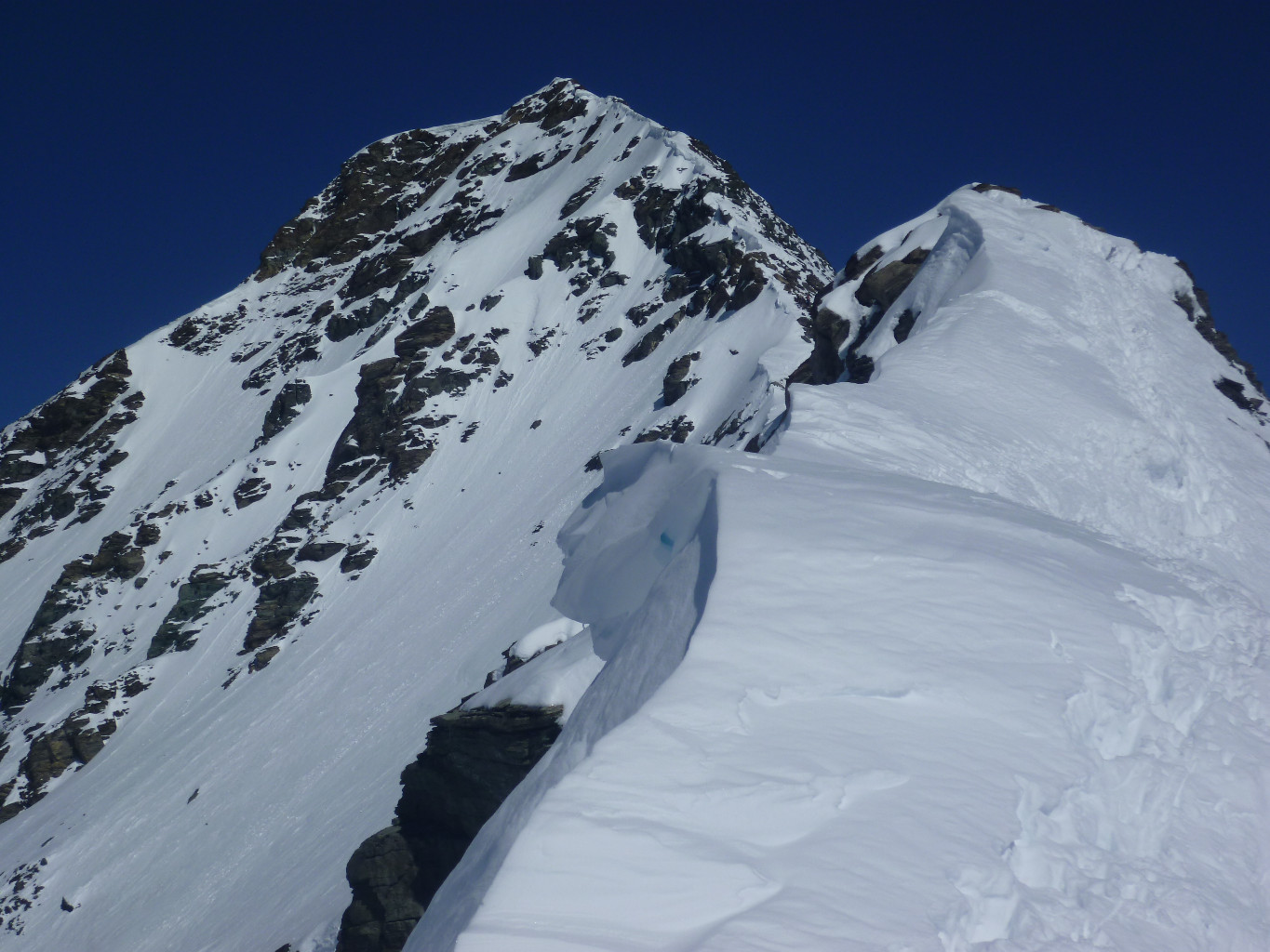 Arête pour monter à l'Albaron