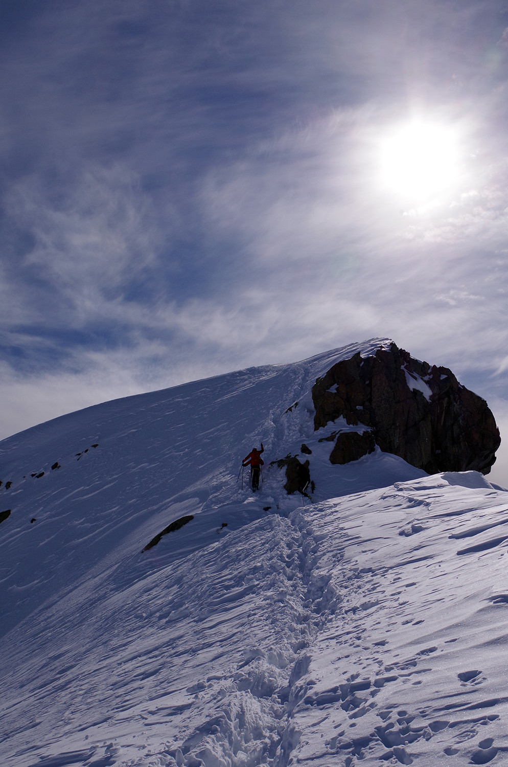 Inizio della parte alpinistica