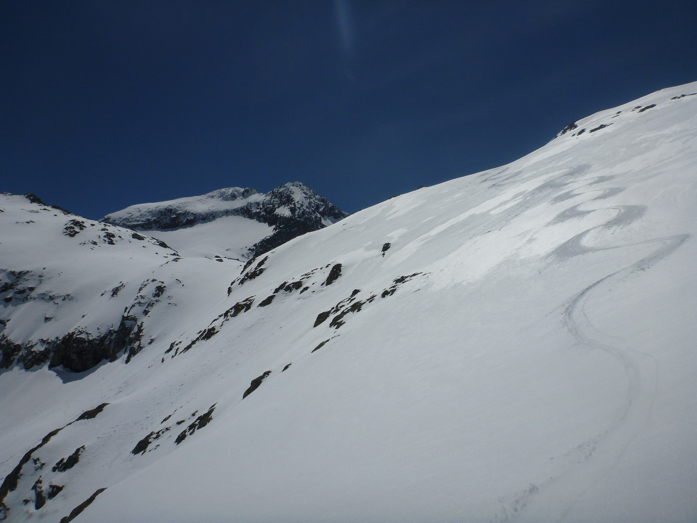Pente pour rejoindre le Lac Celinda