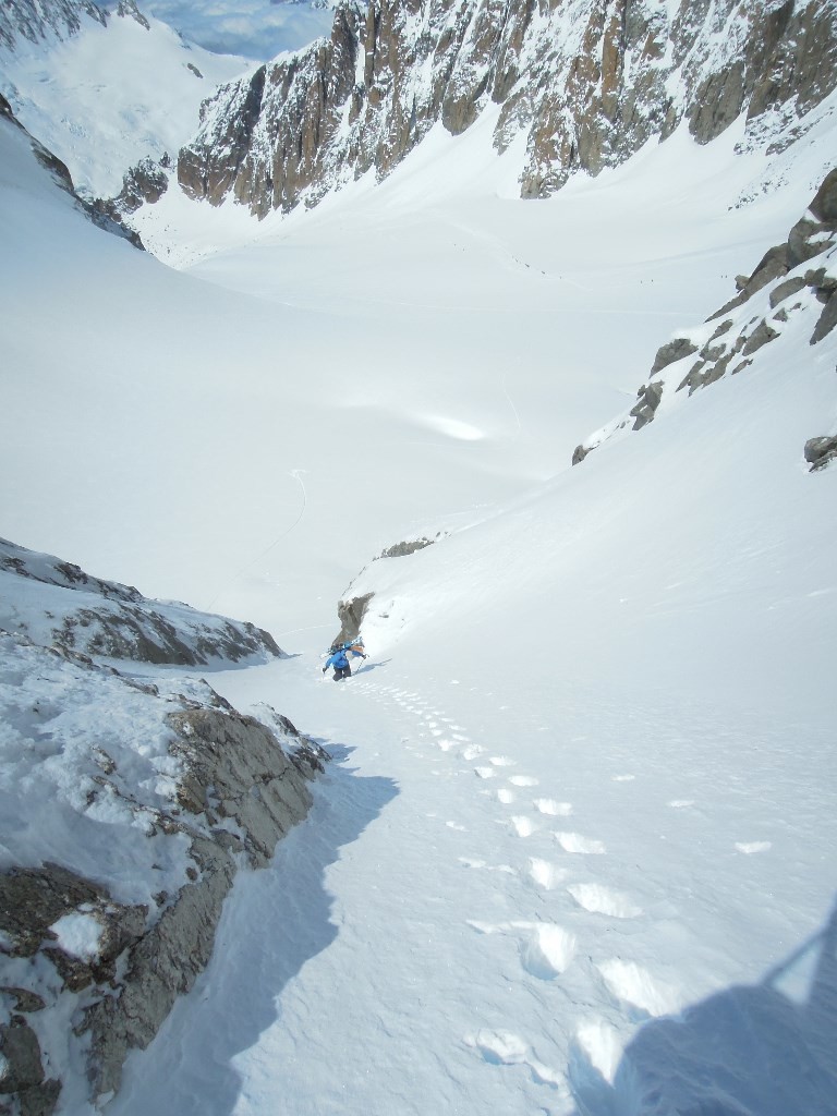 Accès au col supérieur du Tour Noir