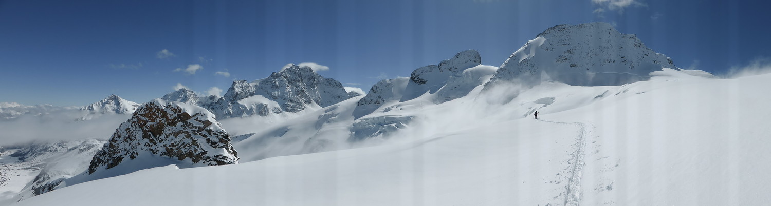 Panorama sur le le Vadret da Roseg