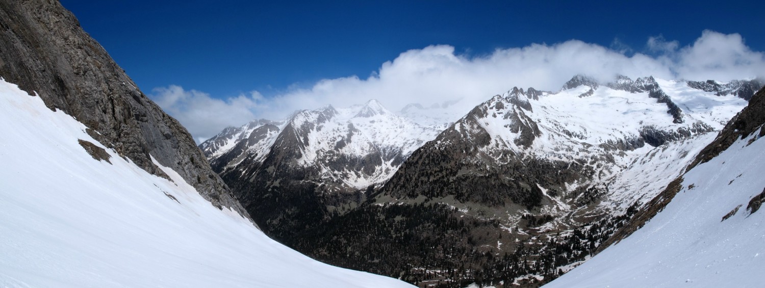 Vue sur Coronas pendant la descente