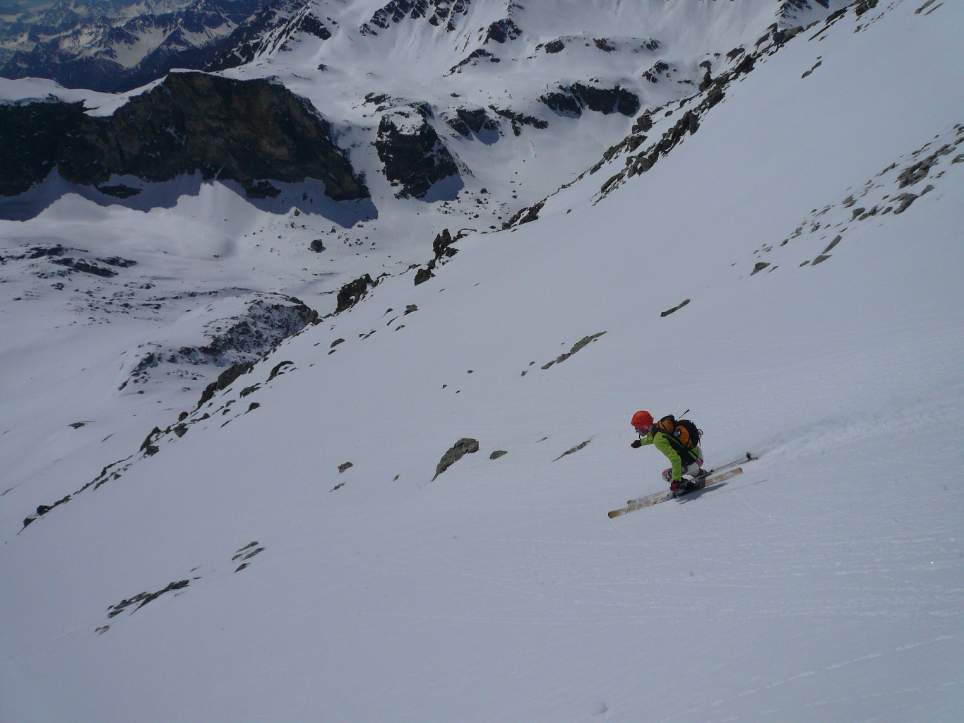 Petit Vallon et grande moquette, Grand Bec d'Etache au pied