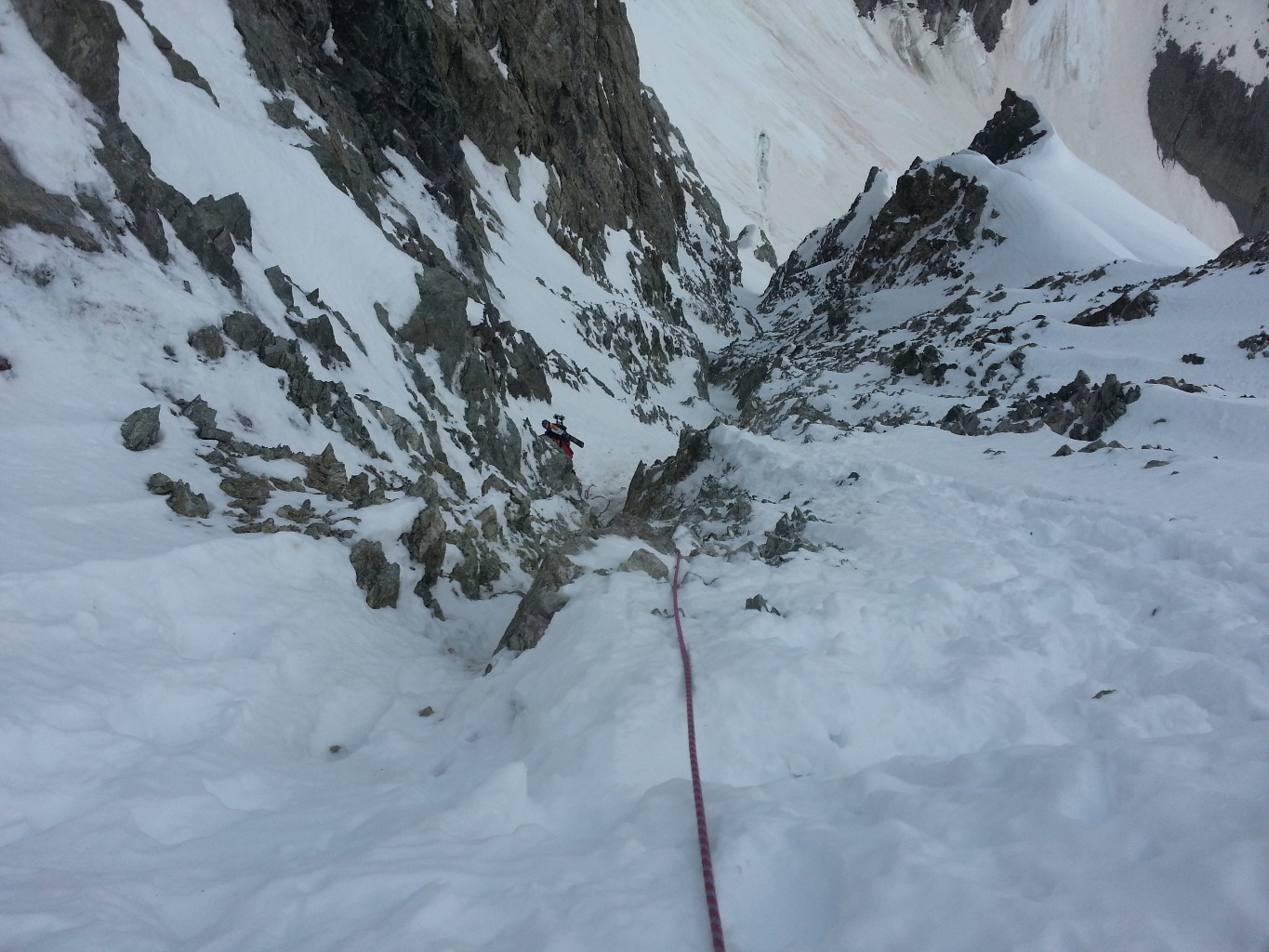 Le couloir vu du haut - col 3301