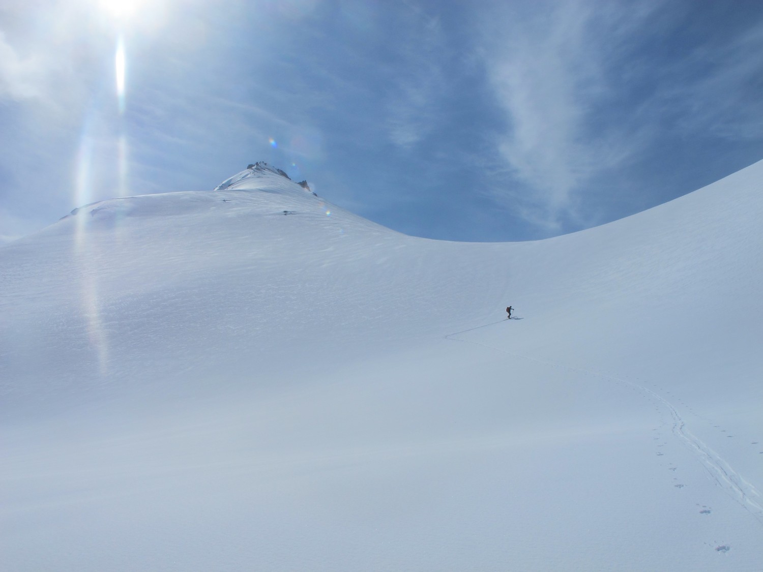 Arrivée au col rouge