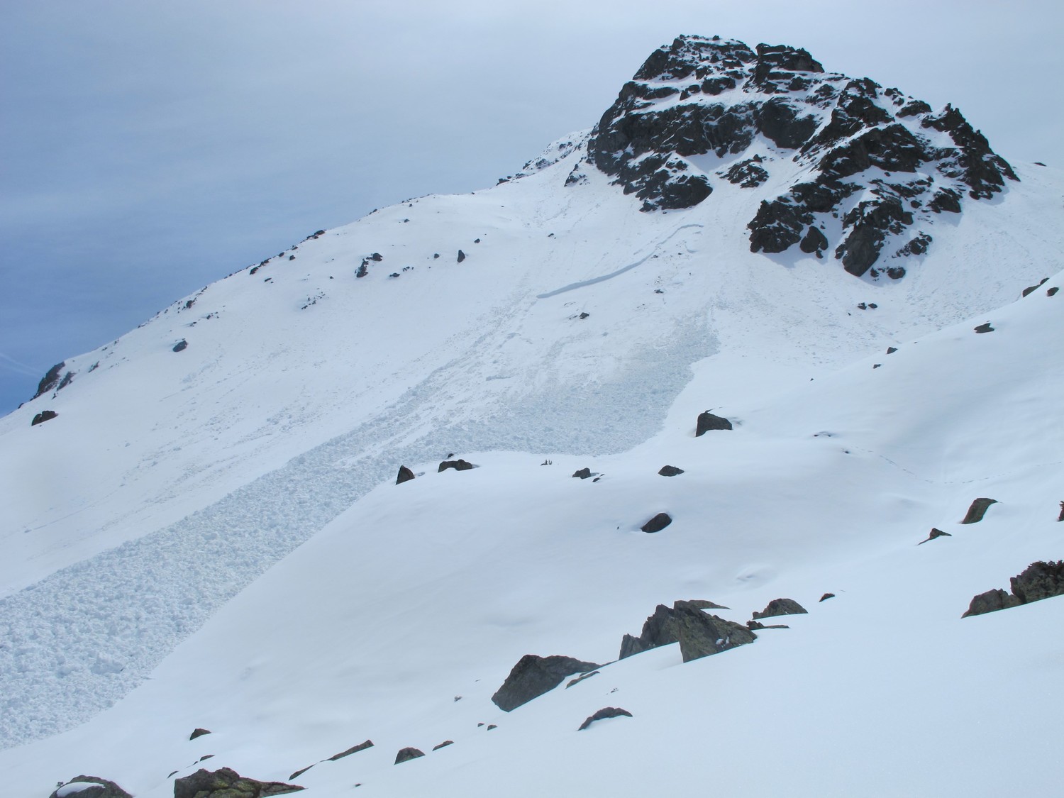 Grosse plaque en remontant le col du vallon