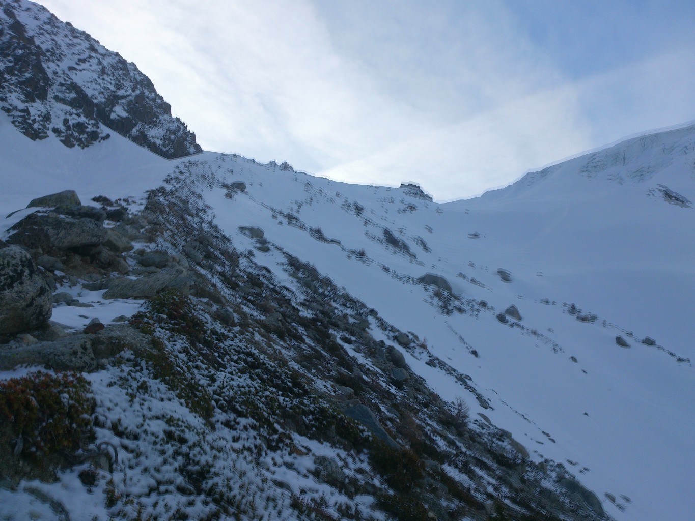 Moraine et refuge