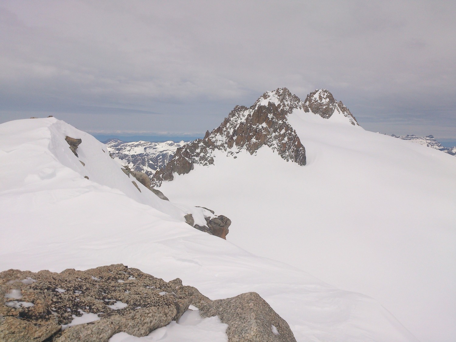 Aiguilles du tour depuis le sommet