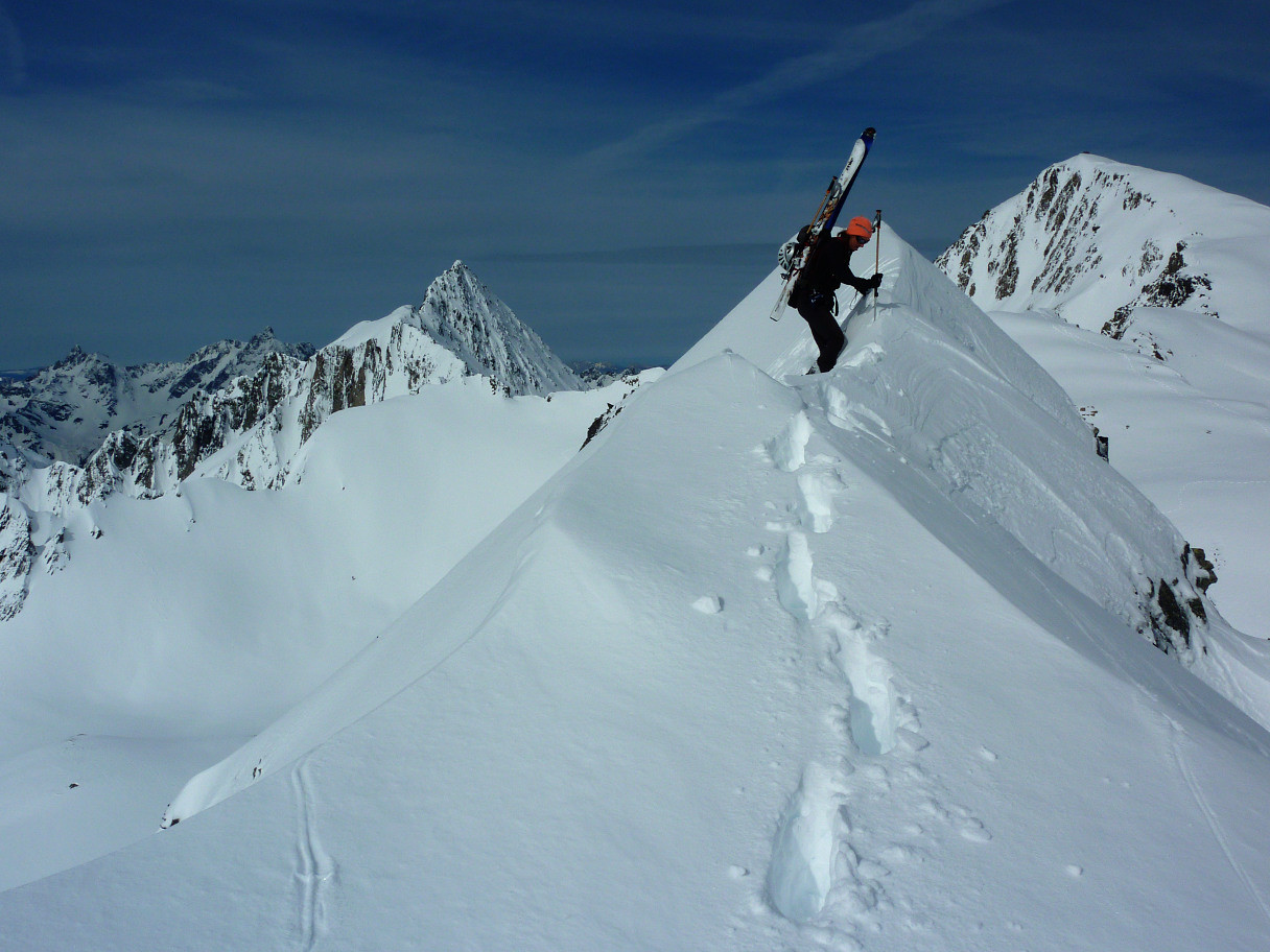 sur l'arête des Rochers Buyant