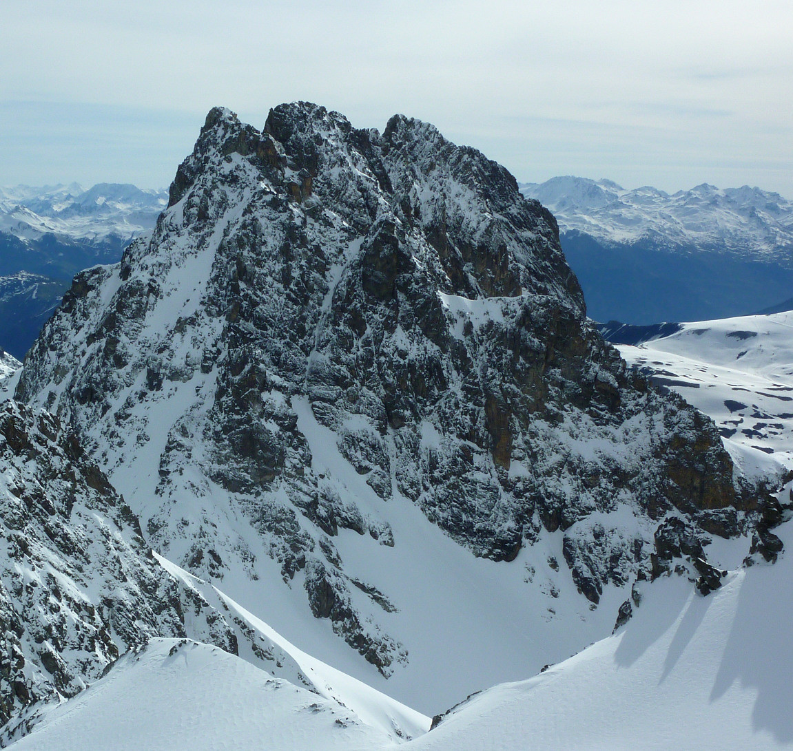 Aiguille de Marcieu : Faces W et SW