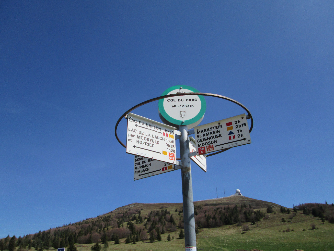 Col du Haag après 2h de montée depuis St-Amarin