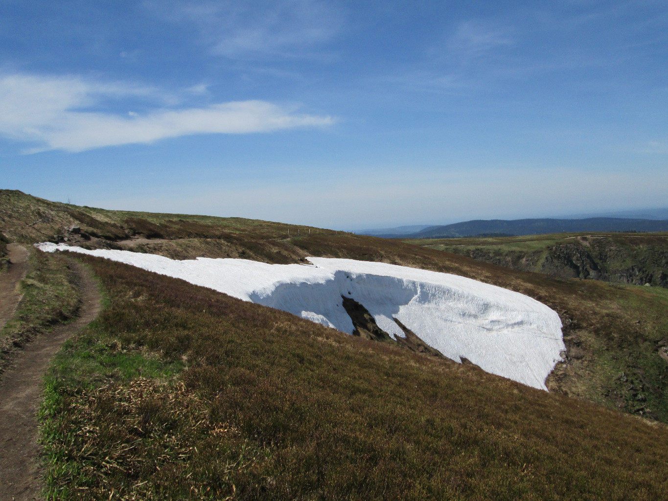 Névé persistant au niveau du Col de Falimont