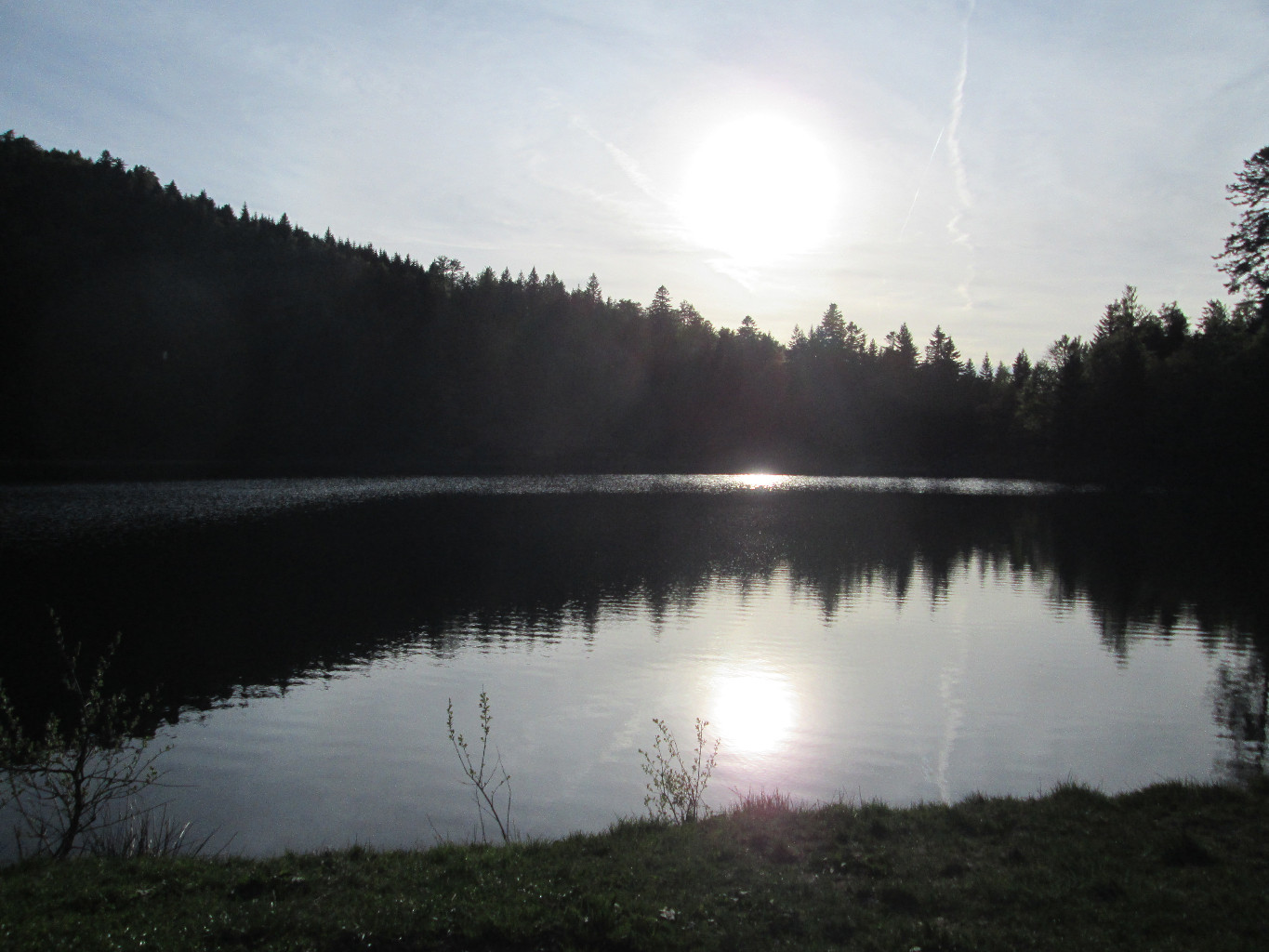Coucher de soleil sur le Lac de Blanchemer