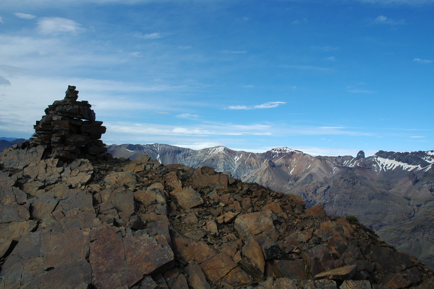 Le cairn du sommet