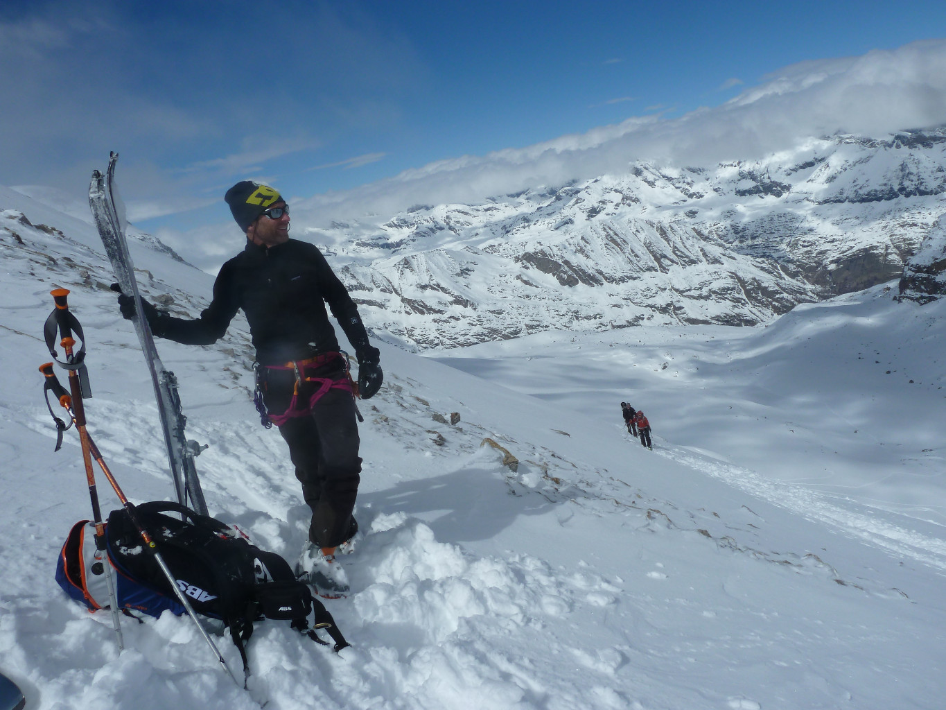 Arrivée au col
