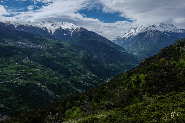 La vallée de la Vispa et Visperterminnen.